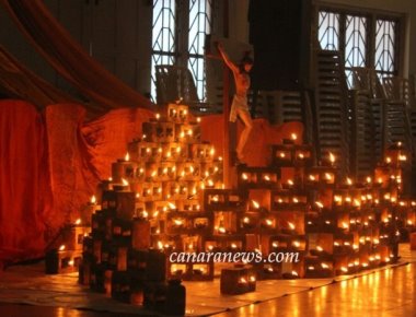 Taize prayer held at St Dominic Church hall, Ashoknagar