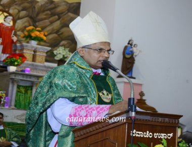 Pastoral Visit of Bishop Peter Paul Saldanha to St. Lawrence Church Bondel, Mangalore