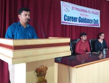 Career Guidance Cell of St Philomena P.U.College, Puttur organized an Interact session on CA Foundation Classes on 2/07/2022.