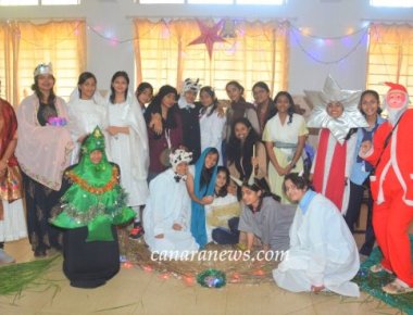 Christmas celebrations were held with great fanfare by the students and staff of St Agnes PU College