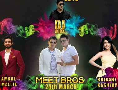 Colour Blast 2016 Holi Celebration by Meet Bros, Amaal Malik, Rahul Raj Singh, Shibani Kashyap and DJ Aqeel