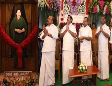 Jayalalithaa's portrait unveiled in TN assembly