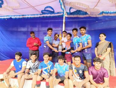  St Philomena P.U.College, Puttur won the Runners up trophy in the Kabaddi Tournament