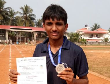 Milagrean scores silver medal at National Athletic Meet at Bhopal