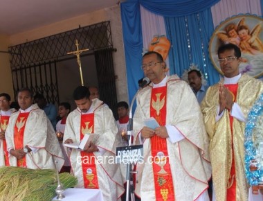  The Feast of Nativity Mother Mary at Milagres Cathedral, Kallianpur celebrated with devotion