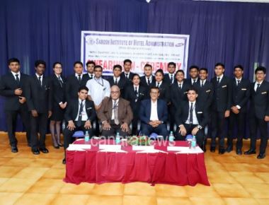  The Swearing in- ceremony of the students council of Sarosh Institute of Hotel Administration
