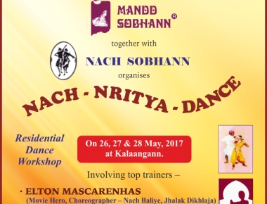  Nach Sobhann, is organising a 3-days’ Residential Dance Workshop, titled ‘Nach-Nritya-Dance’