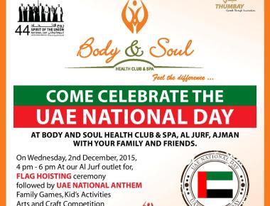 Body & Soul Health Club & Spa Gears Up to Celebrate the ‘Spirit of the Union’ on 44th UAE National Day