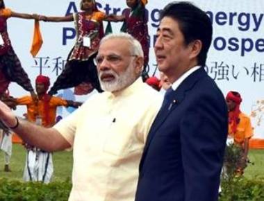 A strong India in Japan's interest, says Abe at bullet train foundation event
