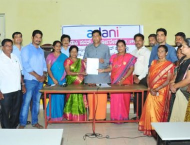 Yellur GP gets CSR grant commitment of Rs 1.45 crore from Adani UPCL