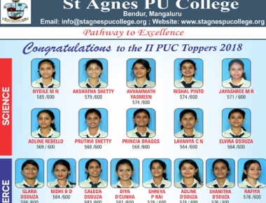 St Agnes PU College shines with 97.30% result