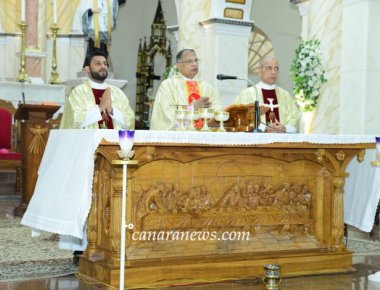 Blessing of altar and sanctuaries of St Monica chapel