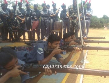  Range firing for NCC Cadets held at Alva's