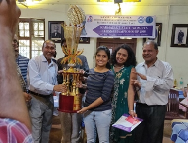 Andria D'Souza of St Aloysius College wins Karnataka State Women's Chess Championship
