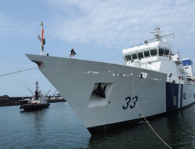 Newly Commissioned Indian Coast Guard Ship ICGS Vikram arrives 