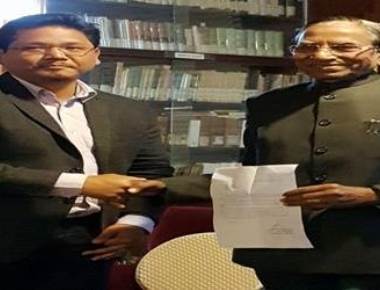 Conrad Sangma takes charge of Meghalaya as CM
