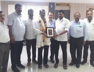 MCC Mayor Bhasker Moily felicitated by SCDCC bank