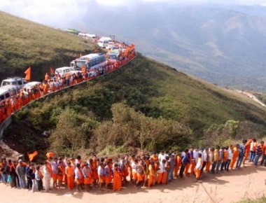 Tension at Datta Peeta as devotees go berserk