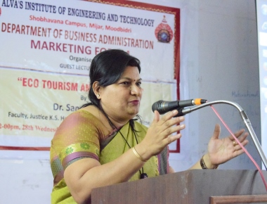 Tremendous Scope for Eco-Tourism in Coastal Karnataka-Dr K P Sandhya Rao, Associate Professor, JKSHIM-Nitte
