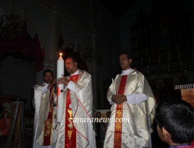  Milagres Cathedral celebrates Easter Vigil and Solemn Mass with devotion