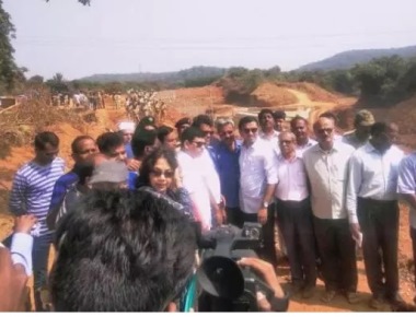 Team led by Goa speaker visits Kalasa-Banduri project site