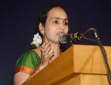  Ushaprabha Nayak felicitated by Shri Mahalasa Narayani GSB Ladies Committee