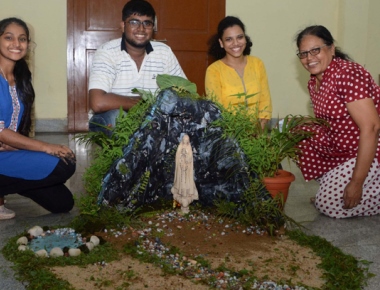 Infant Mary Church holds unique grotto making competition