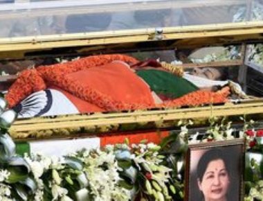  Jaya buried with full state honours, Prez, PM pay homage