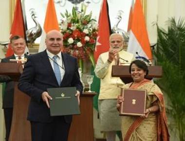 India, Jordan renew support for Palestine, sign 12 agreements