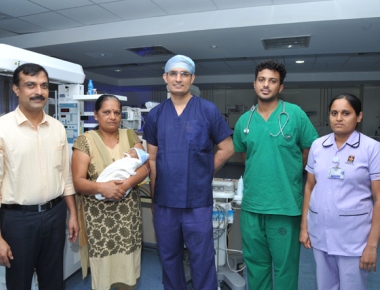 Successful open heart surgery on 4-day-old baby at Kasturba Hospital Manipal