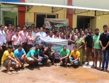 Lourdes Central School contributes copiously to flood hit Kerala, Kodagu
