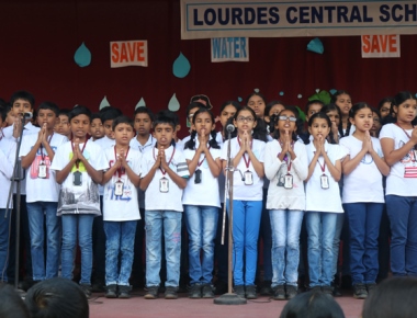 Lourdes Central School carries out 'Save Water Save Life' awareness