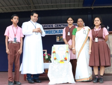 Ambedkar Jayanti observed at Lourdes Central School