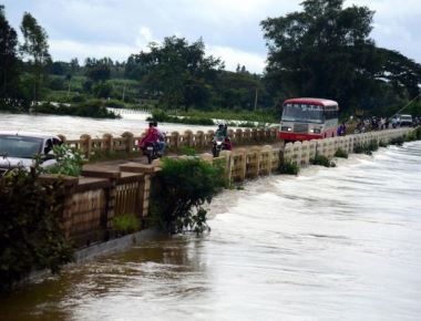 Rivers in spate as heavy rains pound Malnad districts