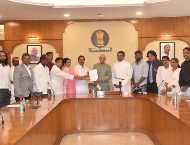 Minority Groups, Christian Organizations & Tribal Leaders submitted Memorandum to the Honourable President of India through the Honourable Governor of Maharashtra.