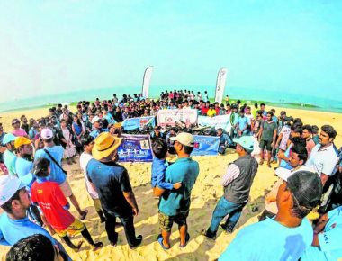 300 volunteers clean beach stretch in Mulki