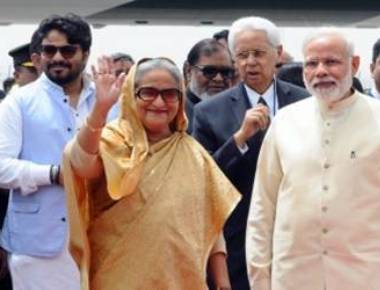 Modi meets Bangladesh PM
