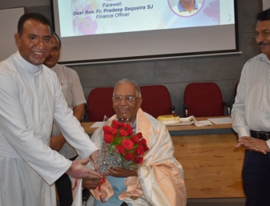 SAC bids farewell to outgoing Finance Officer Fr Pradeep Sequeira SJ
