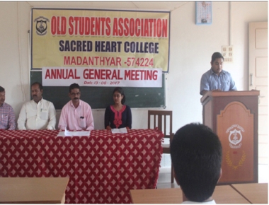 Sacred Heart College Madanthyar alumni association holds AGM