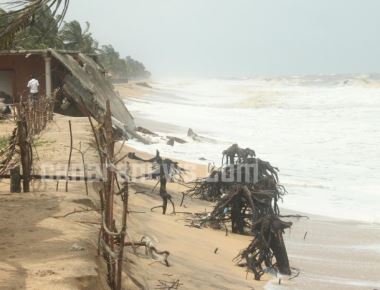 Heavy showers triggers sea erosion in Udupi district