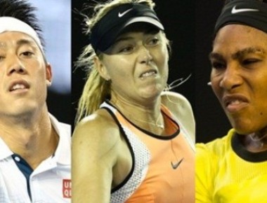 Nishikori, Sharapova, Williams in Australian Open last 8