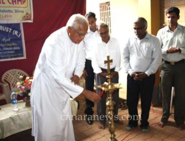 Udupi:  A week long NSS Camp of St. Mary’s College Shirva inaugurated at Jeevan Asha  Home for the Aged.