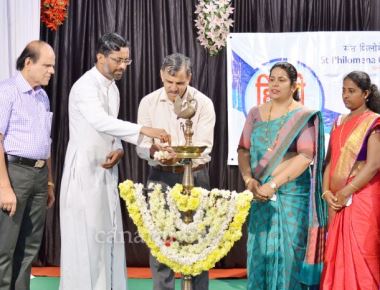 ‘Hindi Day’ celebrated at St Philomena College Puttur