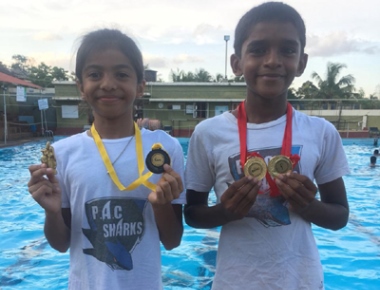Swimmers Diganth, Siya from Puttur win medals at 1st BISC swimming competition