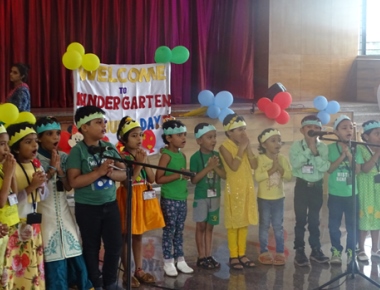Tiny tots at St Aloysius Gonzaga School celebrate Colors' Day