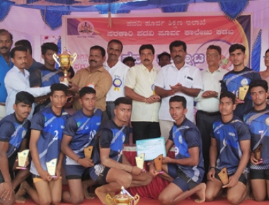 Vikas PU College boys bags second place in district Kabaddi tourney