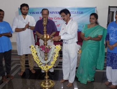 Yoga Club inaugurated at Vikas PU College