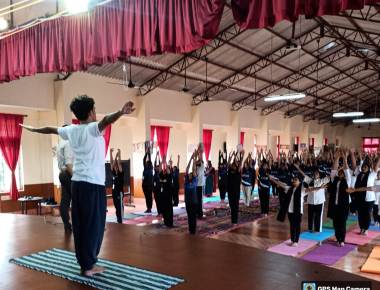 Outreach Program - International Yoga day at St Marys PU College
